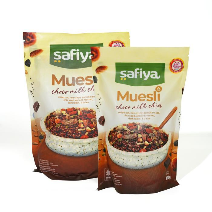 

Muesli Choco Milk With Chiaseed Sereal Oatmeal Premium Authentic Safiya Food