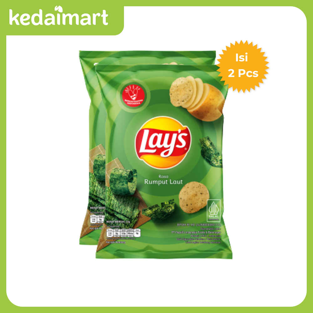 

Lays Keripik Kentang Rasa Rumput Laut 31 Gram X 2 Pcs