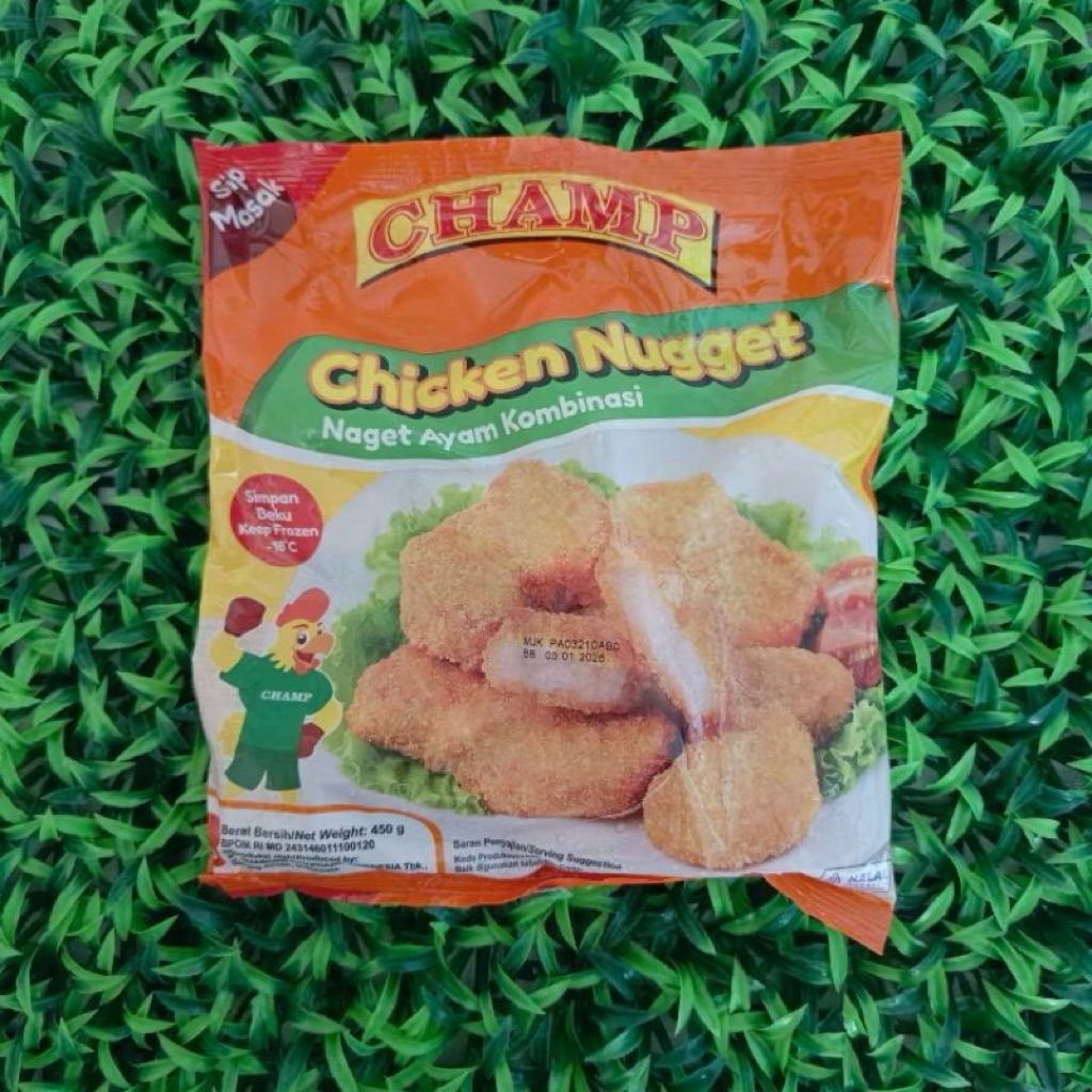 

CHAMP NUGGET AYAM REGULAR/KOMBINASI