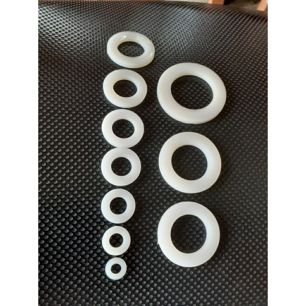 Ring Plastik Plat Nylon Cincin Anti Karat Nilon Baut Mur M6 M8 M10 M12 M14