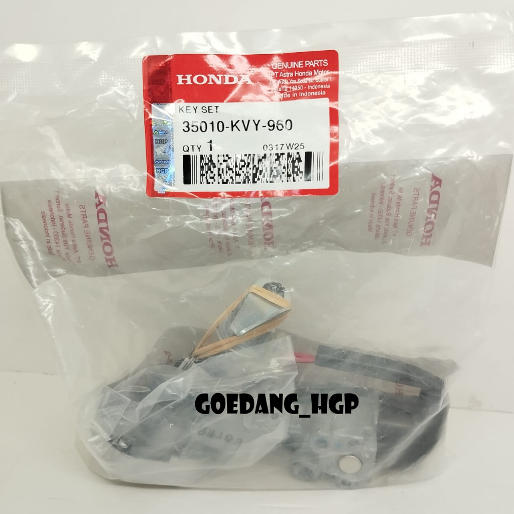 Kunci Kontak Key Set BEAT Karbu ORI AHM 35010KVY960