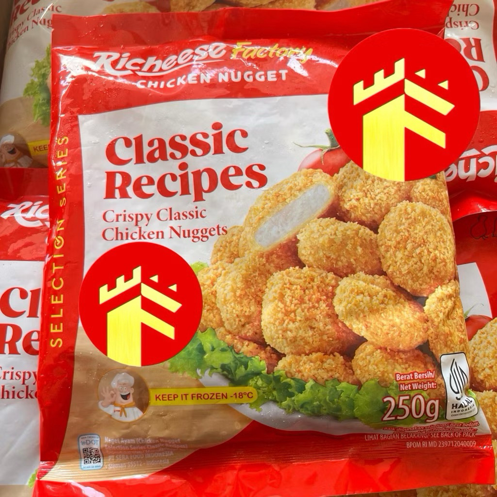 

RICHEESE CLASSIC RECIPES 250 GR CHICKEN NUGGET CLASSIC RICHEESE 250 GR