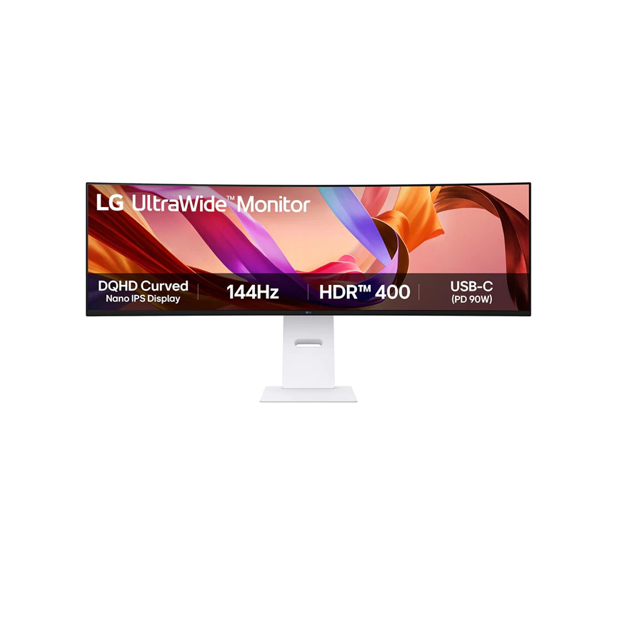 LG UltraWide™ Dual QHD Curved Nano IPS Display 144Hz MONITOR CURVED 49 INCH 49U950A-W NANO IPS