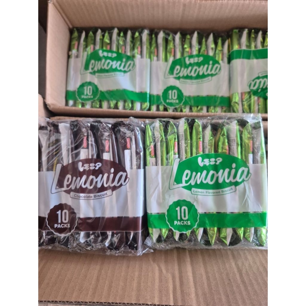 

BISKUIT LEMONIA RENCENG RASA LEMON DAN COKLAT ISI 10x18gr