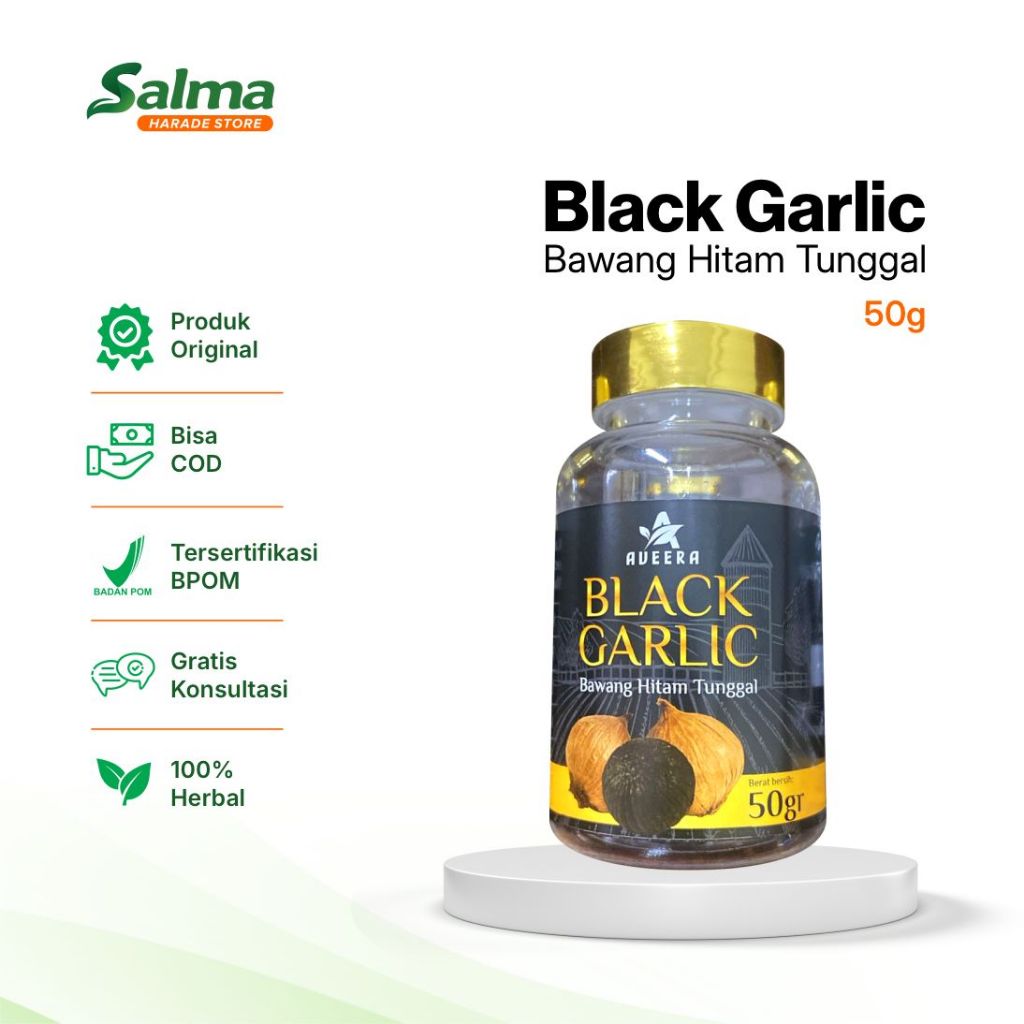 

Aveera - Black Garlic Tunggal Bawang Hitam Fermentasi Premium 50gr