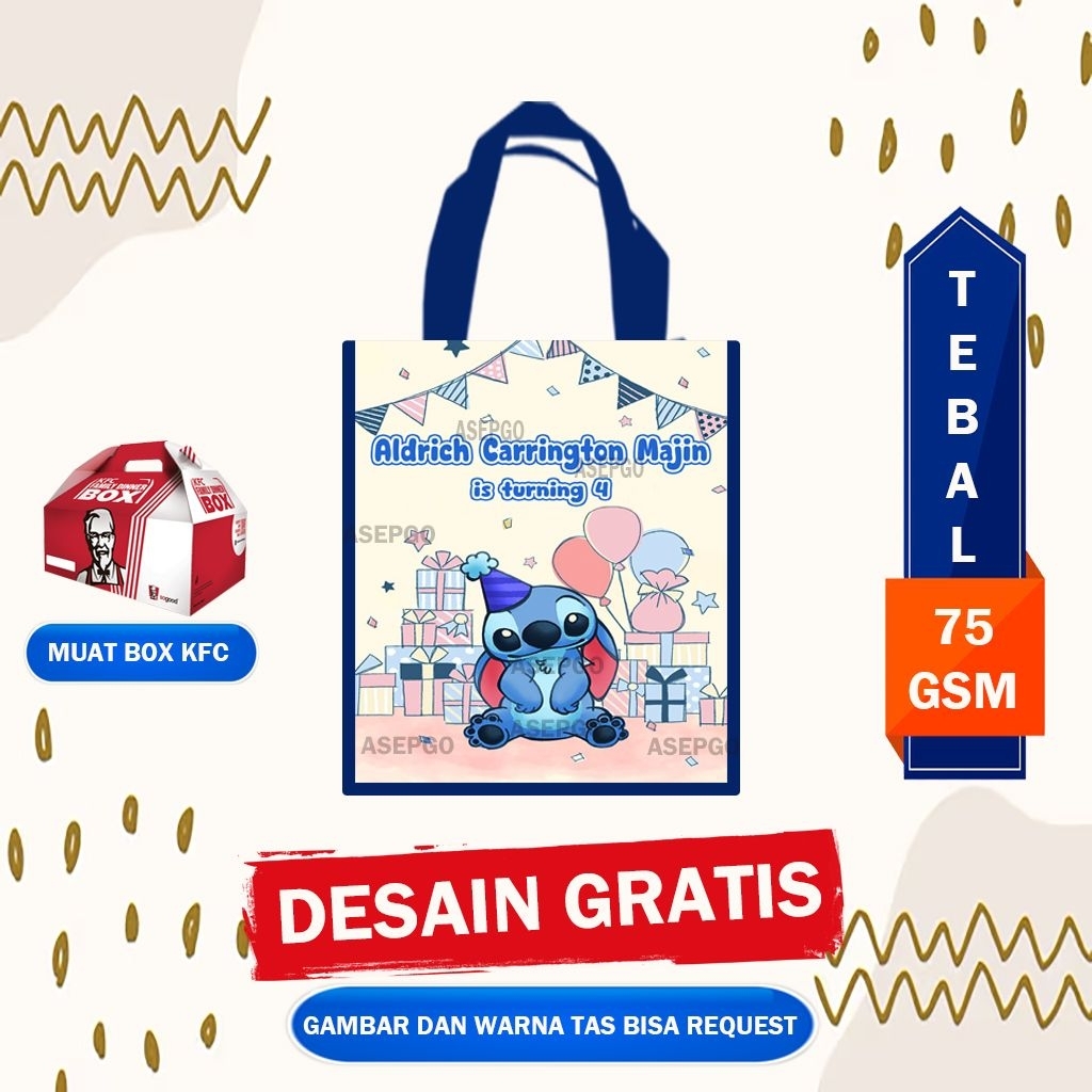 

Tas Souvenir Ultah / Tas Ultah Anak STITCH