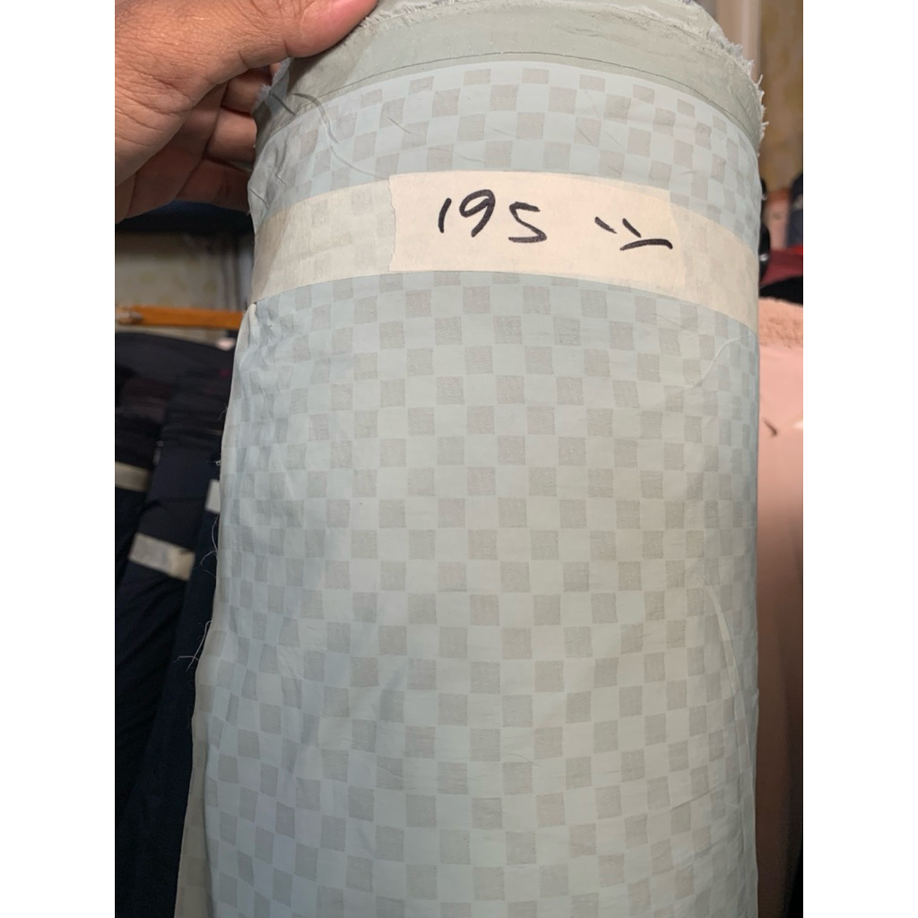 KAIN TASLAN WATERPROOF MOTIF KOTAK CATUR