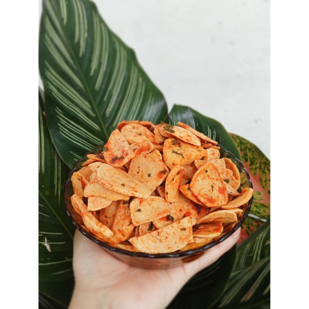 

Basreng Daun Jeruk Premium | Pedas Manis | Daun Jeruk 200gr 100gr