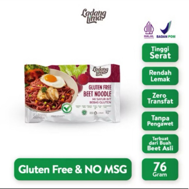 

Beet Noodle - Mie Sayur Gluten Free Ladang Lima