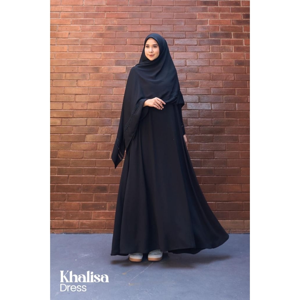 khalisa dress  by marevi original /gamis marevi polos