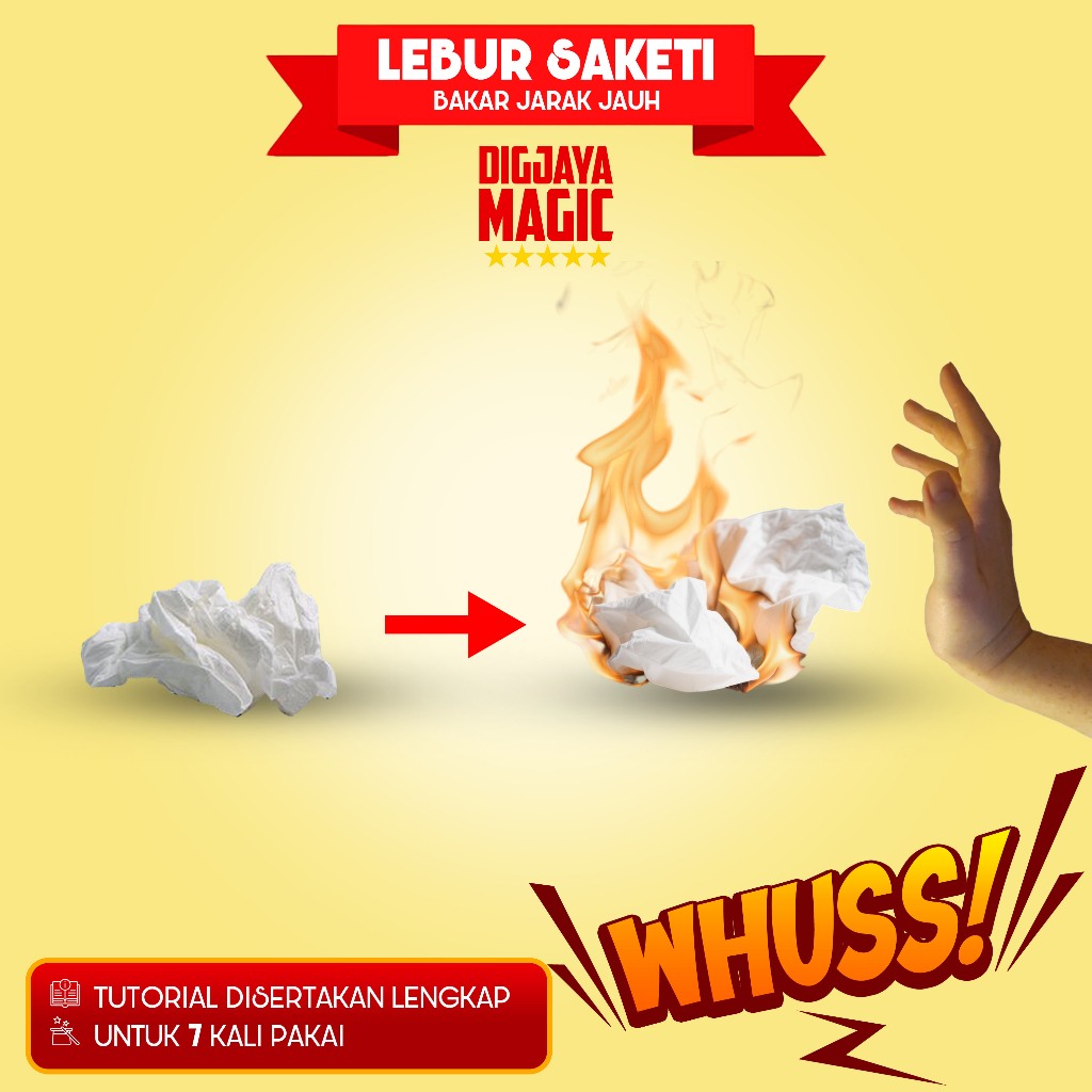 ALAT SULAP LEBUR SAKETI PUKULAN API JARAK JAUH - SULAP API - DIGJAYA MAGIC