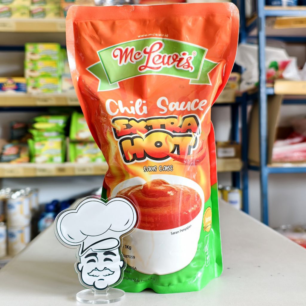 Saus Sambal Extra Hot Mc Lewis 1kg / Saus Mc Lewis Cabai / Saus Cabai Mc lewis