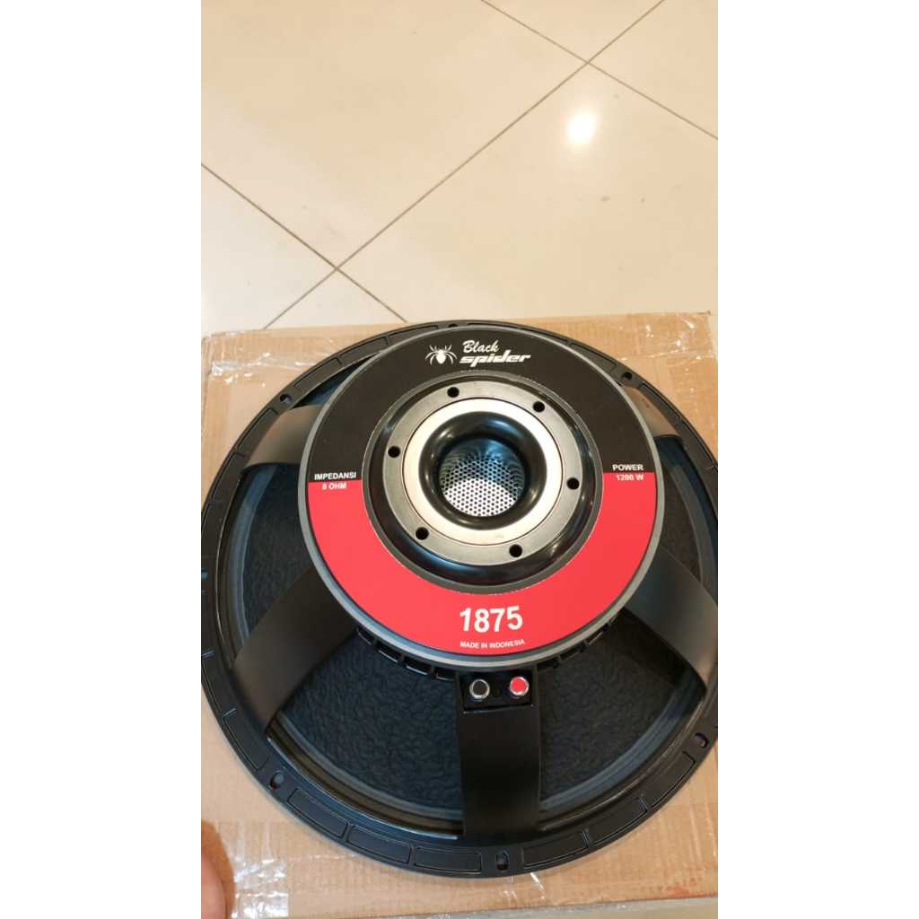 SPEAKER KOMPONEN BLACK SPIDER 1875 WOOFER 18 INC