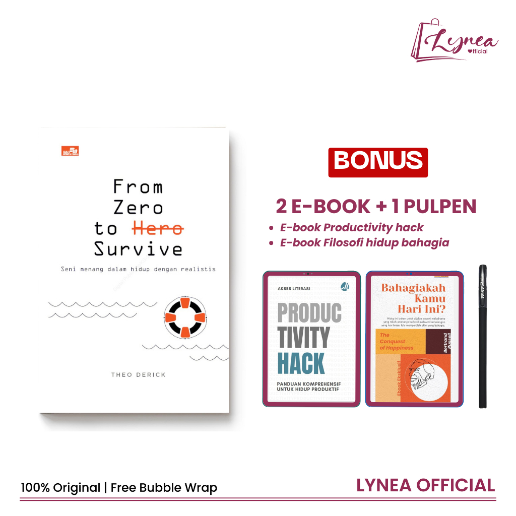 [SPESIAL BONUS]Buku From Zero To Hero Survive - Theo Derickn - Elex Media Gramedia