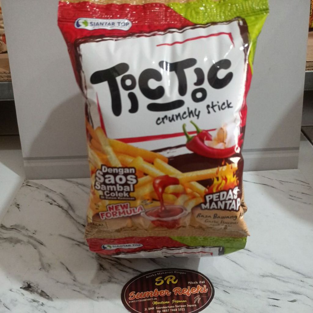 

TICTIC CRUNCHY STICK DENGAN SAUS SAMBAL ISI 10PCS