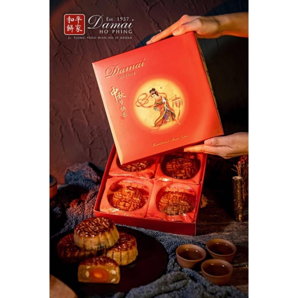 

OPEN ORDER MoonCake / Kue Bulan Hophing / Damai 2024 rasa DURIAN