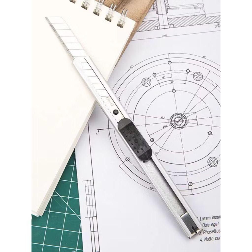 

Pisau Cutter Besi Mini / Pisau Cutter Stainless / Cutter Stainless Cutter Renceng Termurah ART Knife Sharp Portable Mini Auto-lock PRECISION KNIFE