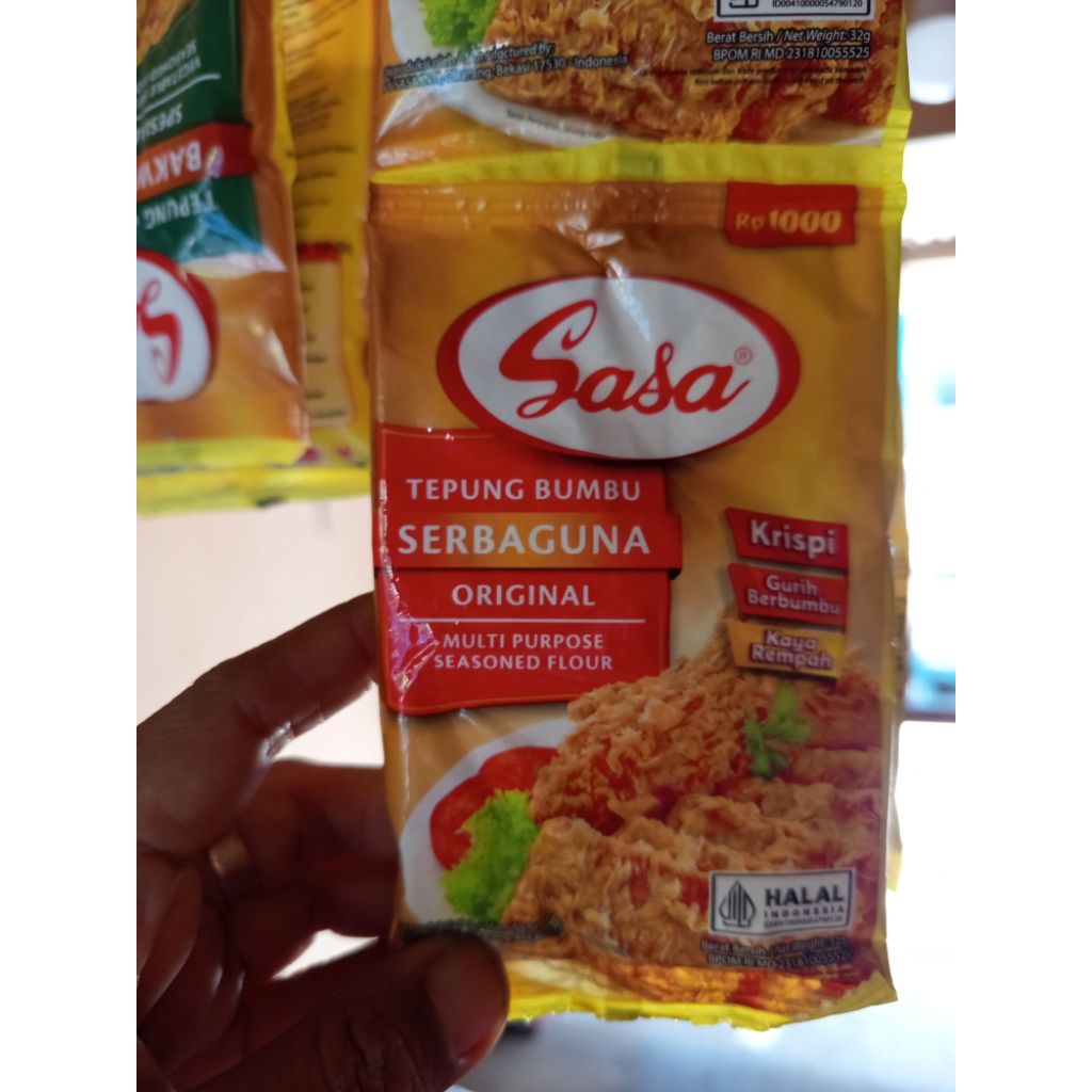 

Tepung Serba Guna Sasa 32gram 1renteng (10biji)