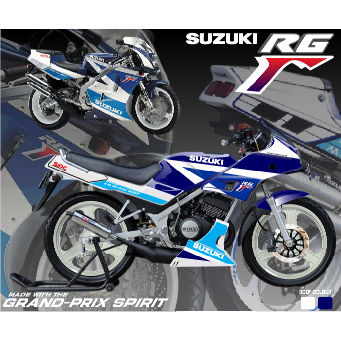Stiker Striping Lis SUZUKI RGR TXR RGV 150 S Corak RGV FJ22