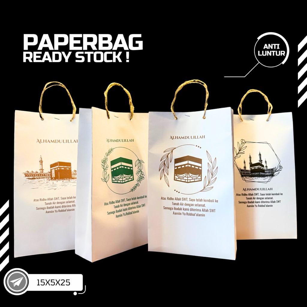 

CV. Berkah Kertas Jaya | Tas Kertas Super Murah Untuk Acara Haji & Umroh Super Minimalis Elegan 15.5.25