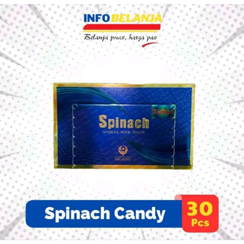 

Spinach Candy 30 Pcs Original - Permen Spinach Ginseng