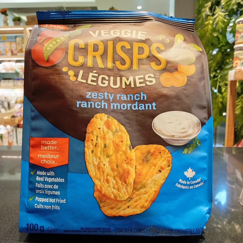 

Veggie Crips, Zesty ranch ranch mordant by Dare 100gr