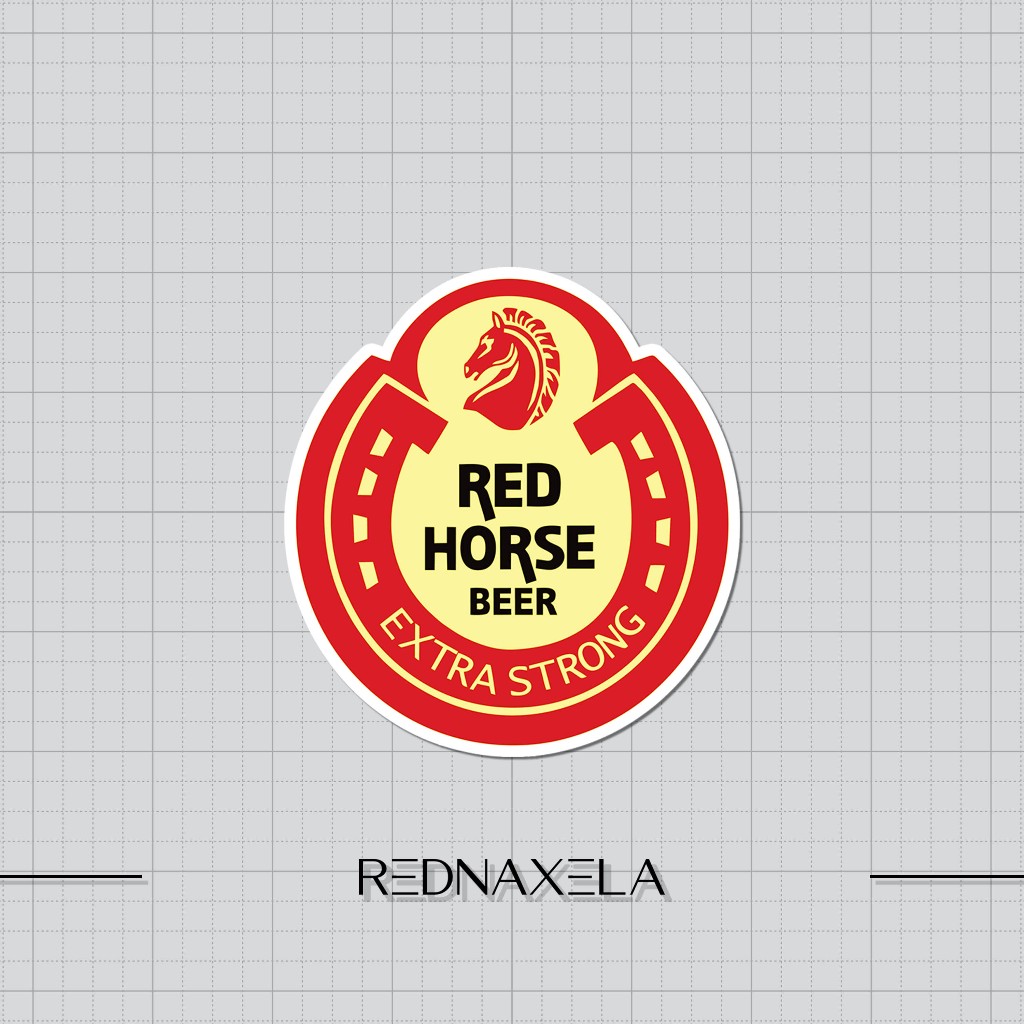 

Stiker Vinyl Red Horse Beer Logo Stiker Koper Outdoor Waterproof Sticker