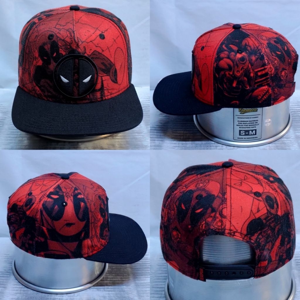 Topi DEADPOOL 2Tone AOP Official MARVEL Authentic Ori 2nd