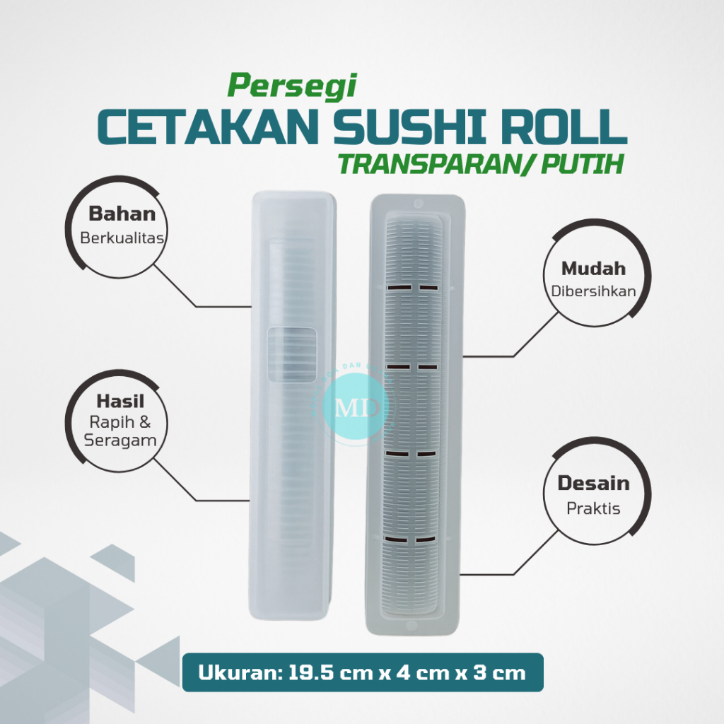 Cetakan Sushi Roll | Cetakan Sushi Persegi Panjang | Sushi Maker