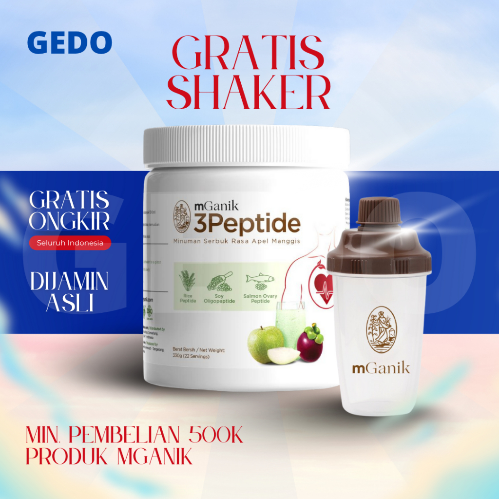 

M Ganik Mganik 3Peptide Suplemen Jantung Hipertensi Stroke