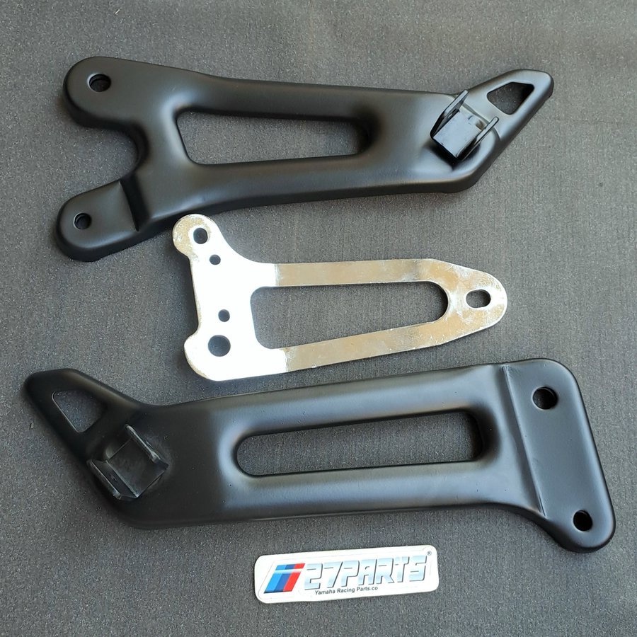 FOOTSTEP RX KING NEW HITAM SET BREKET KNALPOT FOOTSTEP RX KING 2007-2008 HITAM