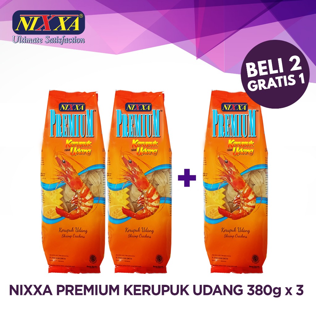 

BELI 2 GRATIS 1 Kerupuk Nixxa Premium Udang 380gr / Kerupuk PAG Shop / Kerupuk Nixxa Premium / Kerupuk Udang