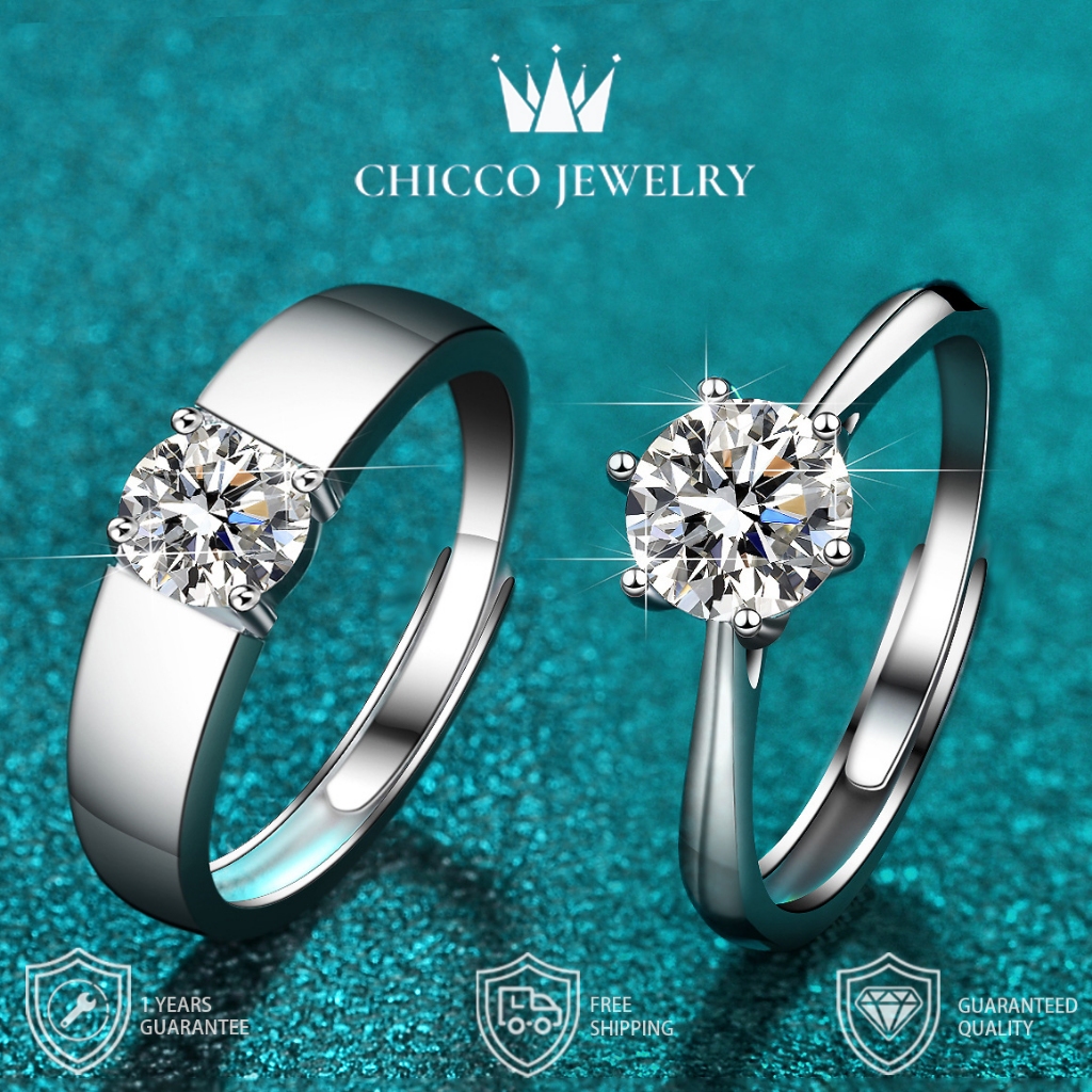 Chicco Jewelry Adjustable Aksesoris Cincin Paket couple Ring Dengan Desain Yang Elegan wanita-13 38