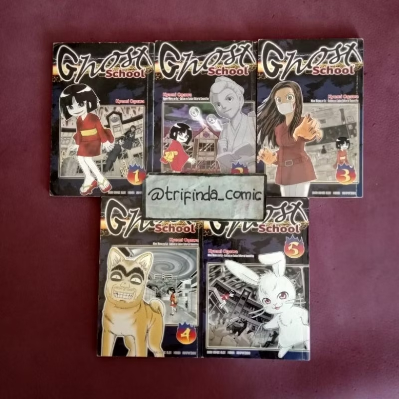 Komik Jadul GHOST SCHOOL - Kyomi Ogawa 1-5 Tamat / Serial Misteri Horor