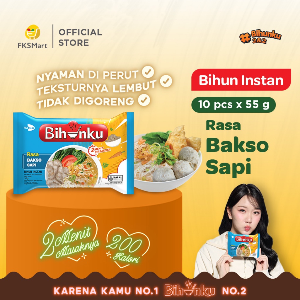 

Bihunku Bakso Sapi Paket Isi 10