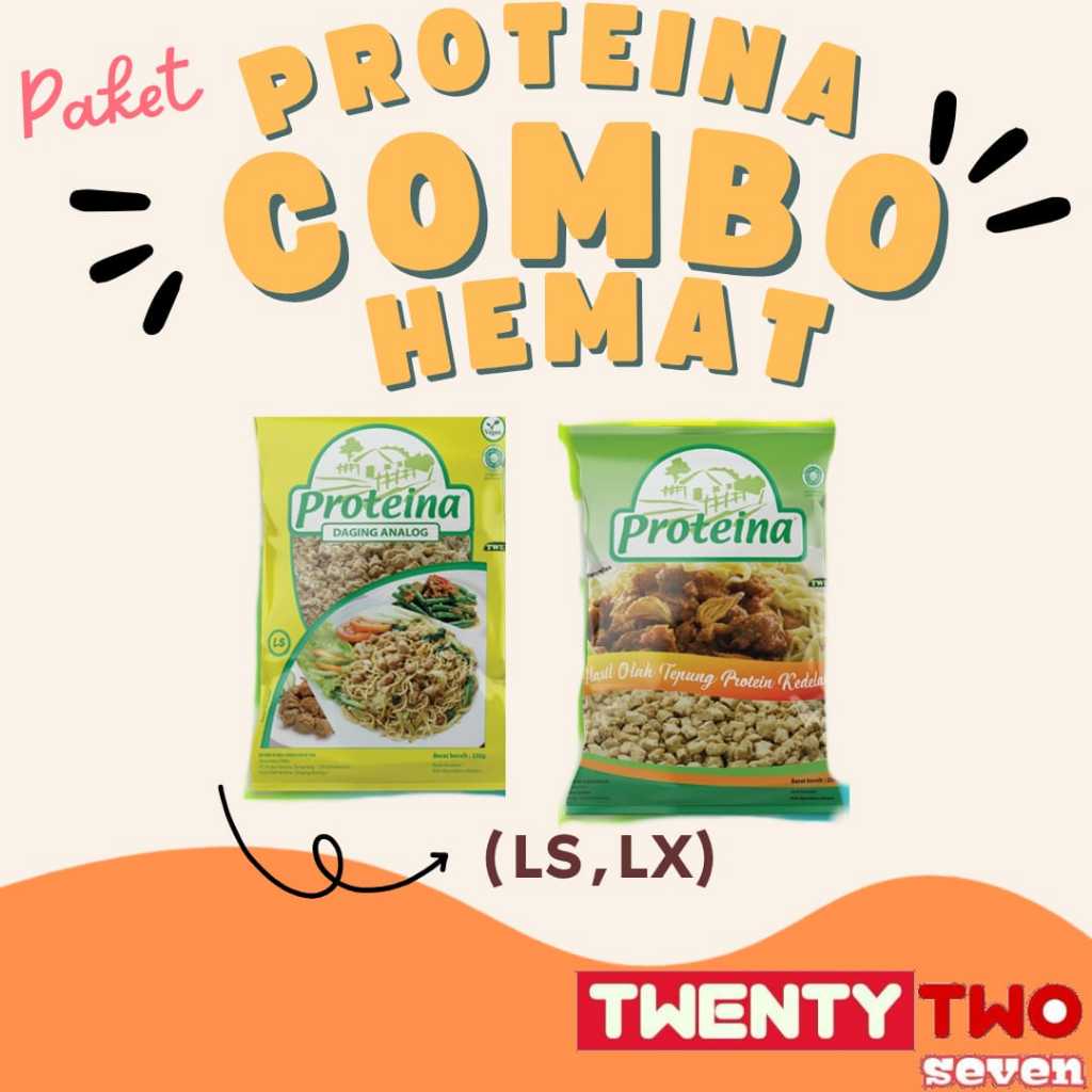 

Promo Combo Hemat Proteina Protein Nabati Vegetarian 250 Gram ( LS , LX )