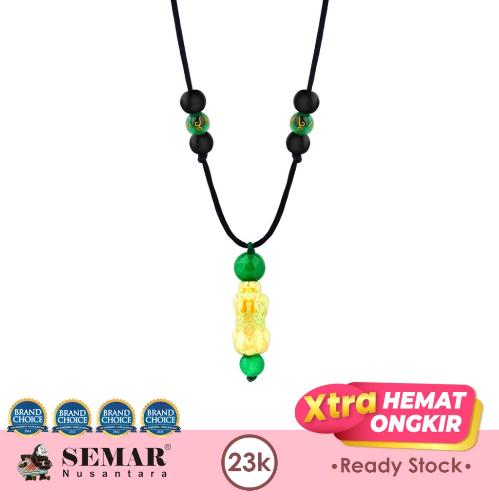 Kalung Tali Emas Charm Dragon Gold 23K Semar Nusantara