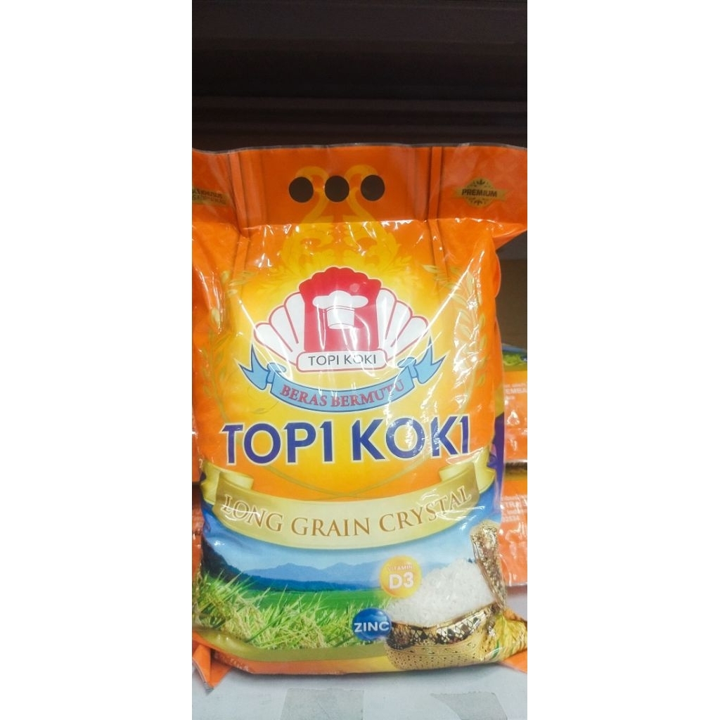 

beras topi koki premium long grain Cristal