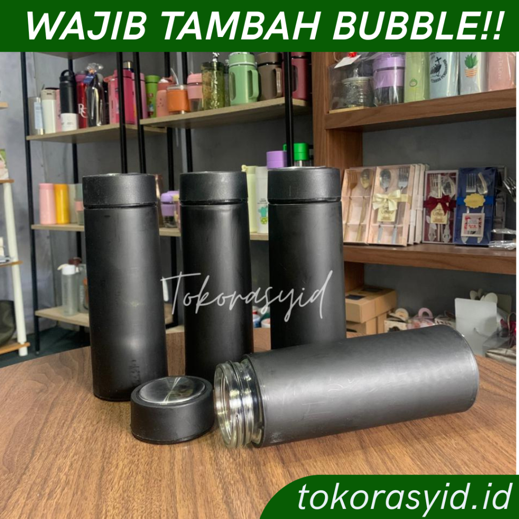 BOTOL TUMBLER KACA POLOS WARNA HITAM dan PUTIH TERBARU!!! GROSIR RANDOM