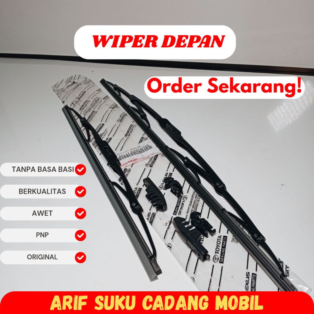 WIPER BLADE DEPAN SET KANAN KIRI TOYOTA CALYA SIGRA ORIGINAL