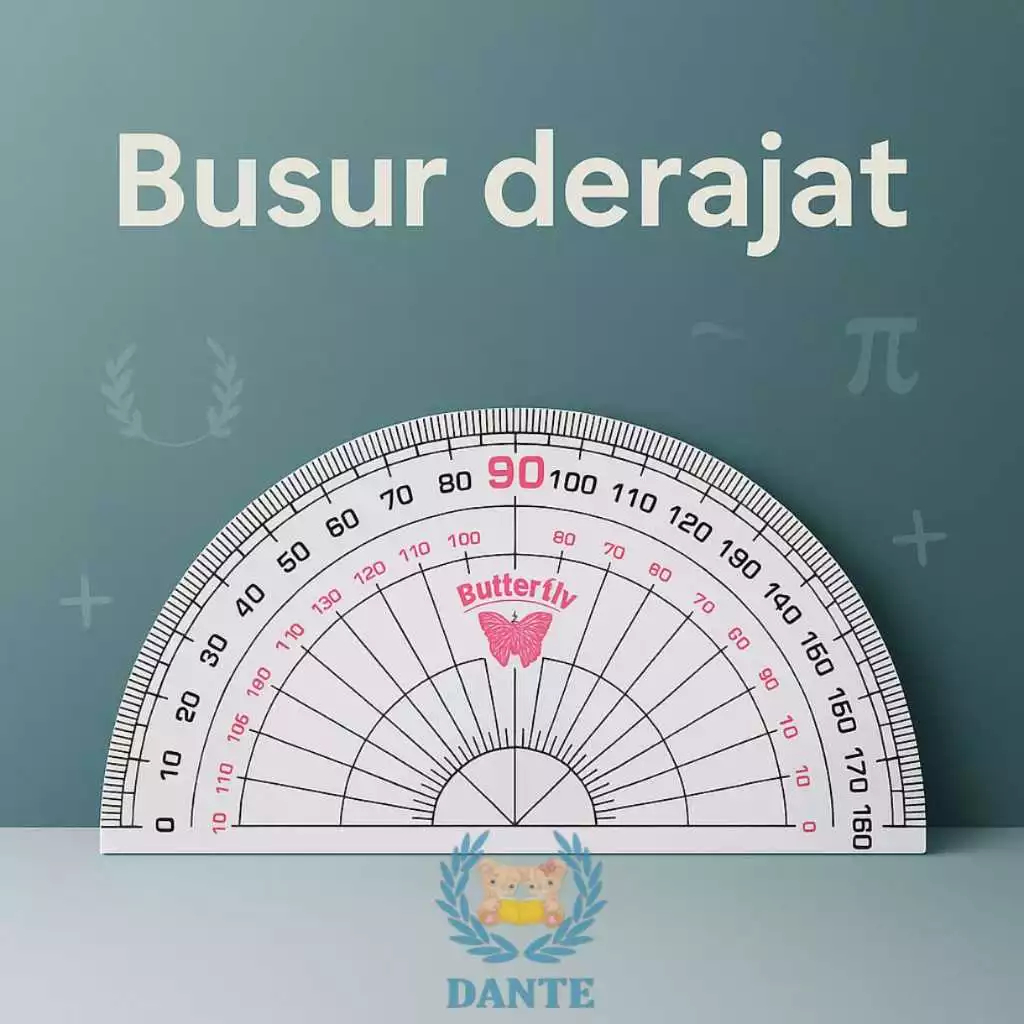 

Penggaris Busur Derajat Butterfly