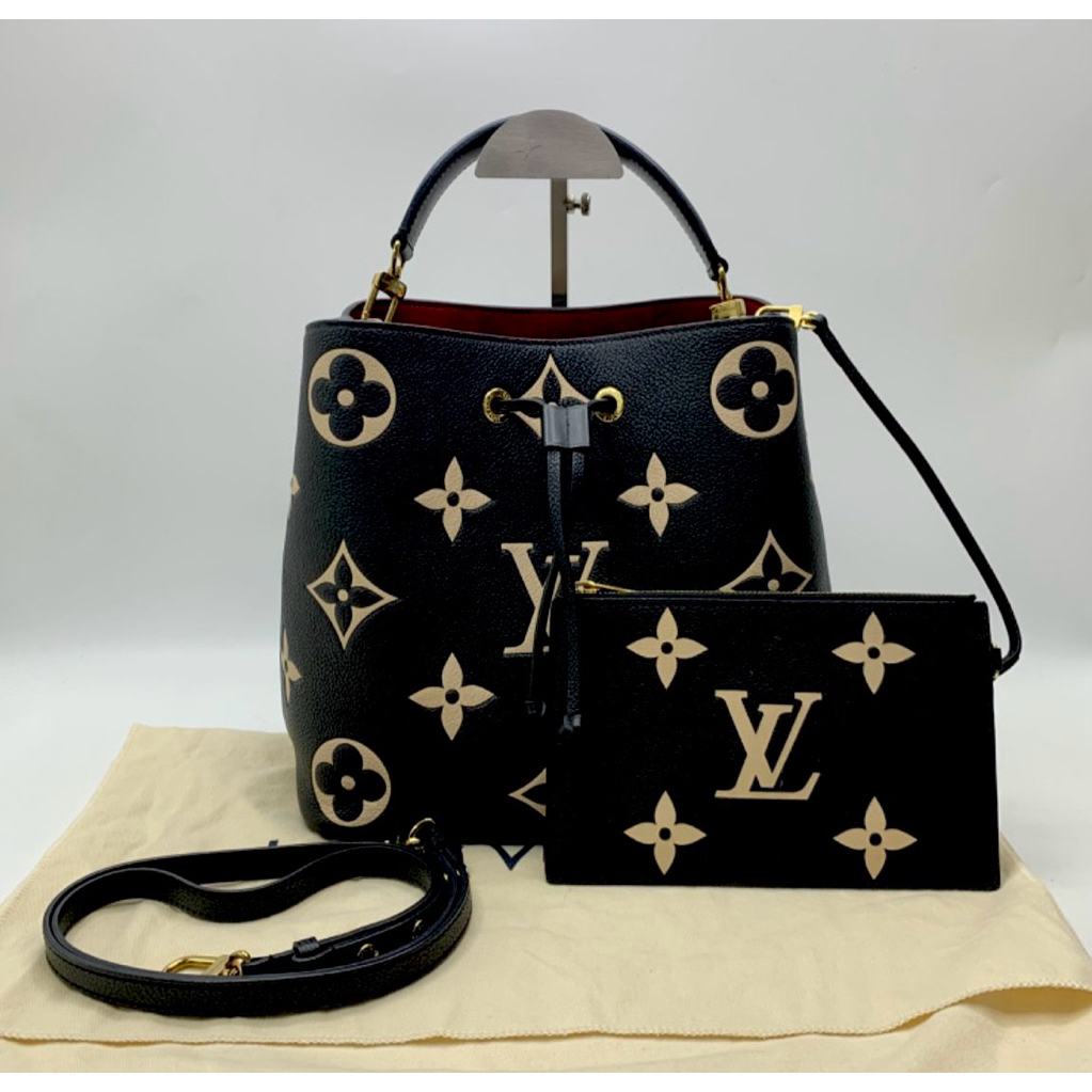 Preloved LV Louis vuitton Neo Noe MM Bicolor Monogram Empreinte