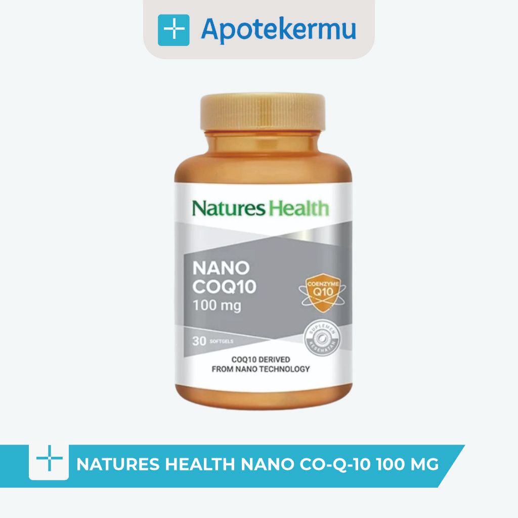 NATURES HEALTH NANO CO-Q-10 100 MG – ANTIOKSIDAN ENERGI & JANTUNG COQ10