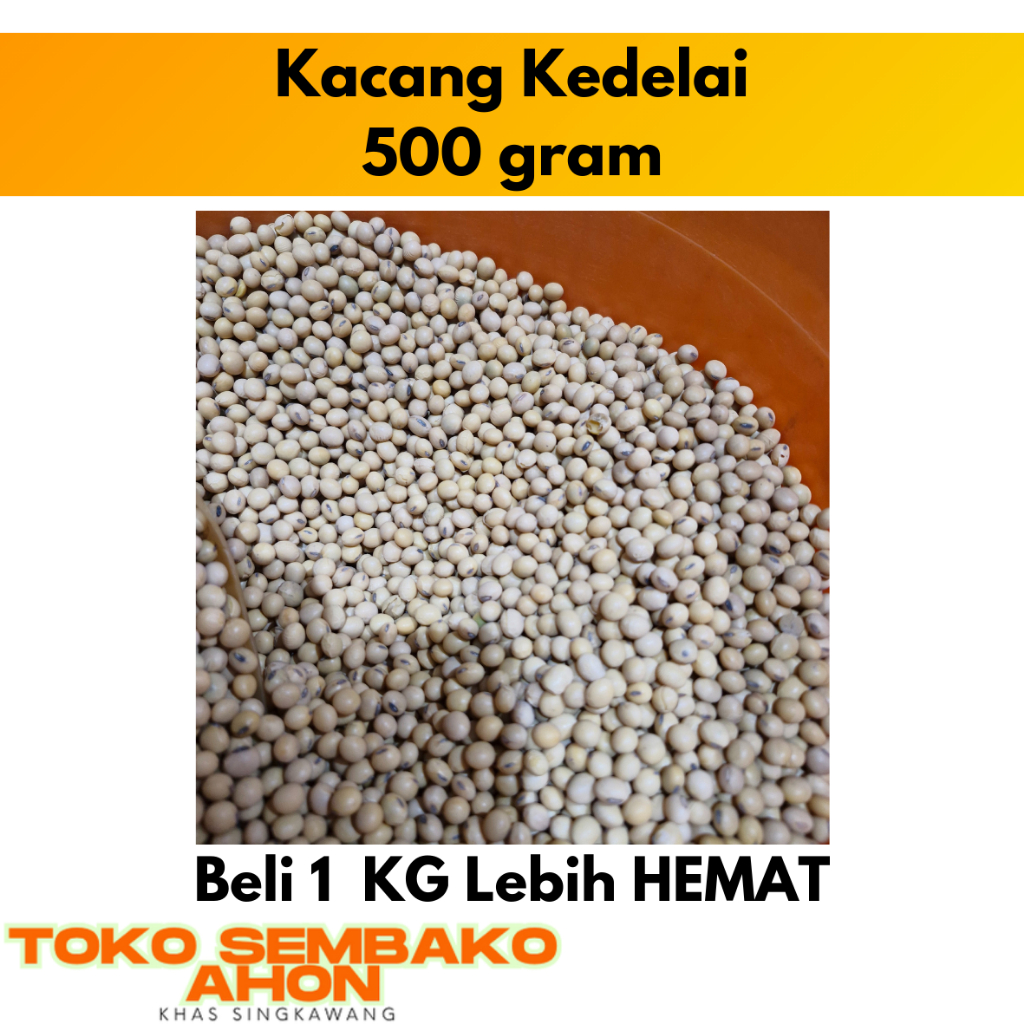 

Kacang Kedelai 500 gram / Kedelai Mentah / Biji Kedelai Segar / Kacang Kedelai Putih / Kacang Untuk Tahu Tempe