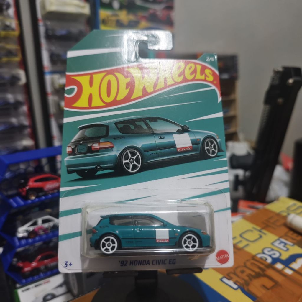 Hot Wheels Honda Civic EG Hijau FREE PROTECTOR