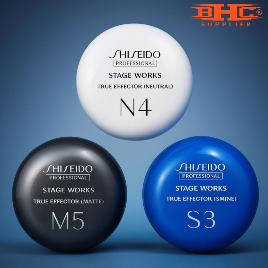 Shiseido Hair Wax Original – Stage Works True Effector N4 / M5 / S3 | Wax Rambut Pria Japan Styling 