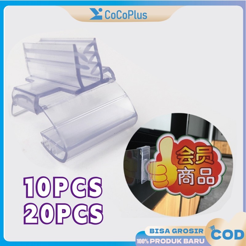 

Clip Promo PVC Lengkung - Alat Display Pamflet & Katalog Usaha | Penjepit Brosur Anti Jatuh untuk Toko