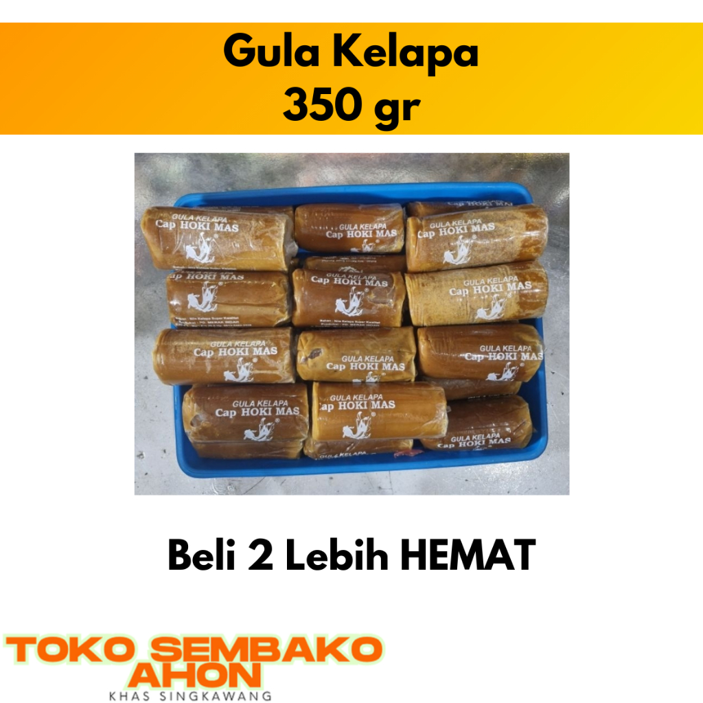 Gula Kelapa / Jai Thong / Gula Merah Kalimantan 350 gr / Gula Aren Bubuk / Gula Merah Tradisional Ka