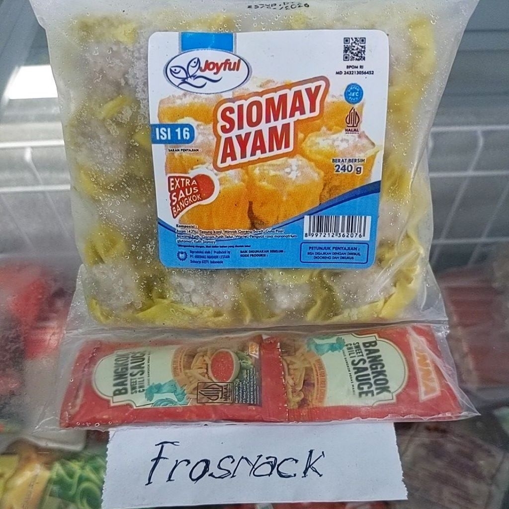 

Joyful siomay ayam 240g isi 16 pcs