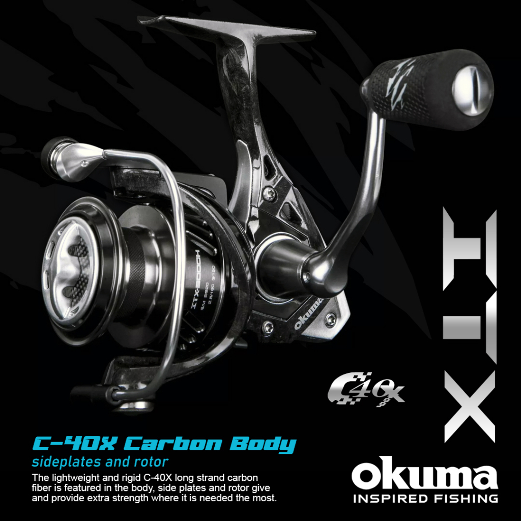 REEL OKUMA ITX 4000H POWER HENDLE | C-40X CARBON BODY
